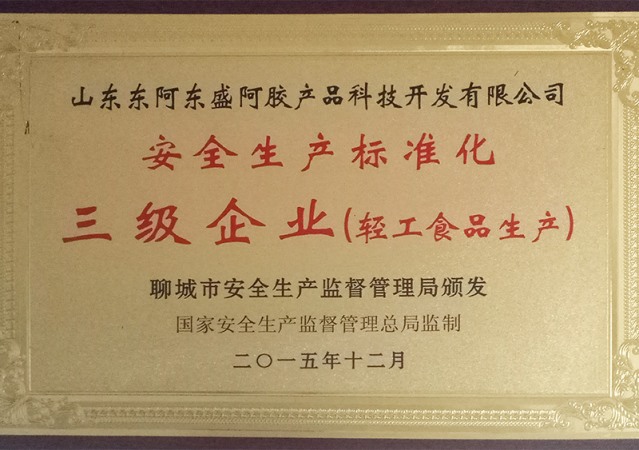 安全生产标准化三级企业