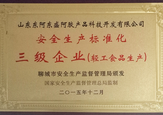 安全生产标准化三级企业