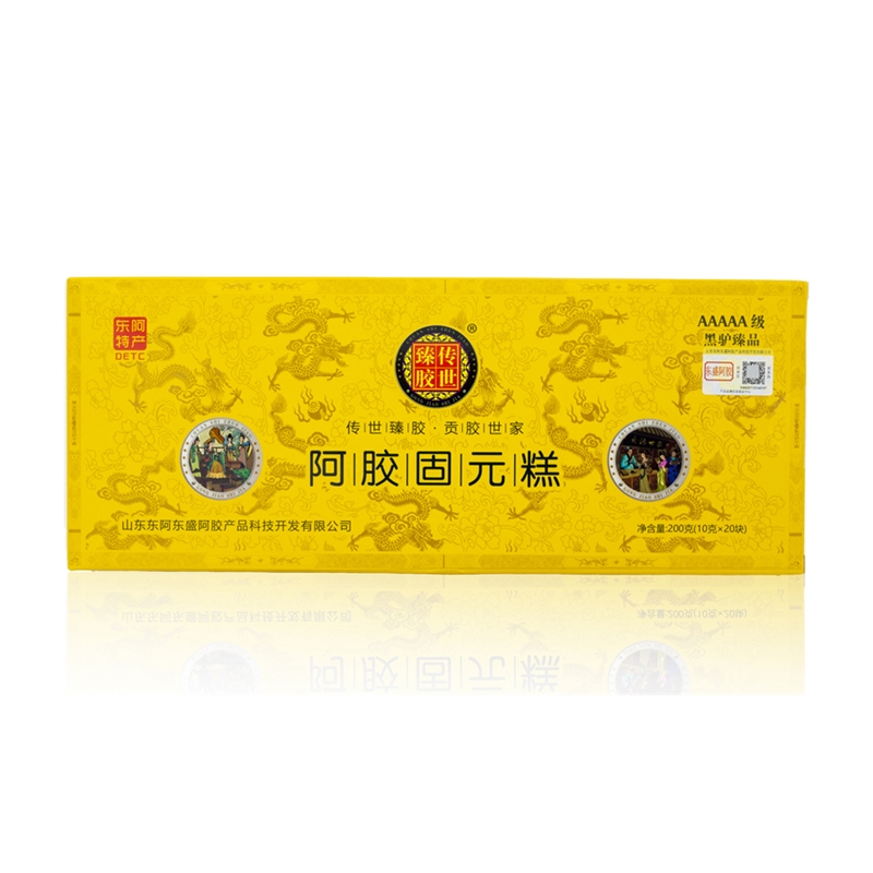 传世臻胶阿胶固元糕200克卡盒