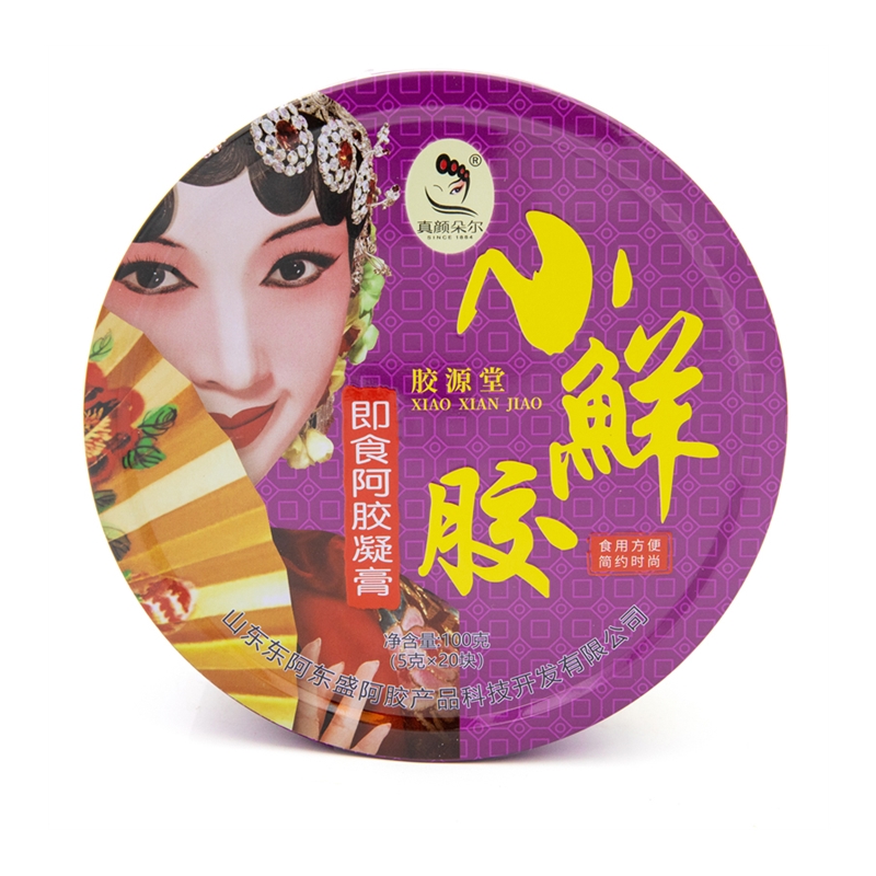 真颜朵尔阿胶小鲜胶100克小铁罐